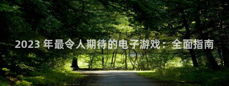 新城平台官网注册：2023 年最令人期待的电子游戏：全面指南
